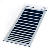 Slimline Gradiating Stripes Stencil